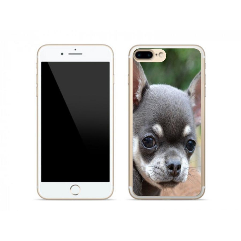 Gelový obal mmCase na mobil iPhone 7 Plus - čivava