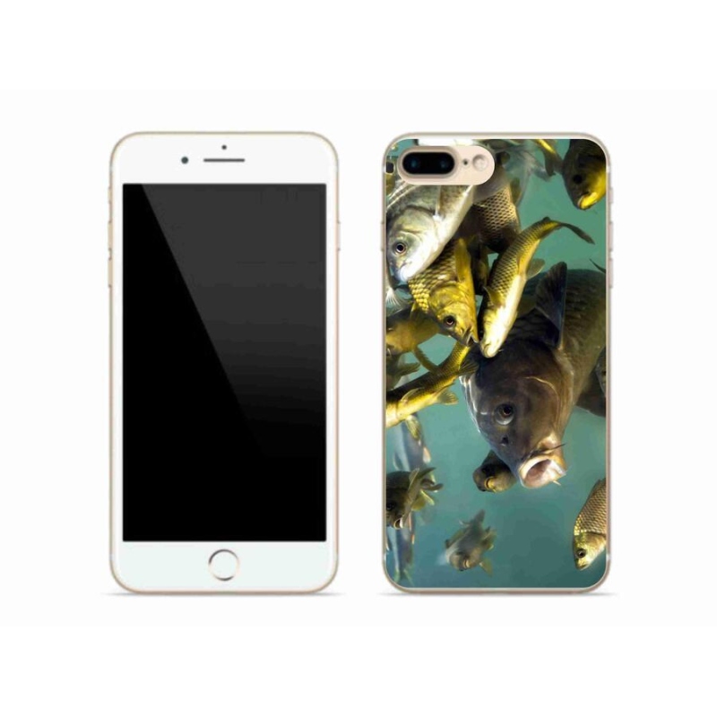 Gelový obal mmCase na mobil iPhone 7 Plus - hejno ryb