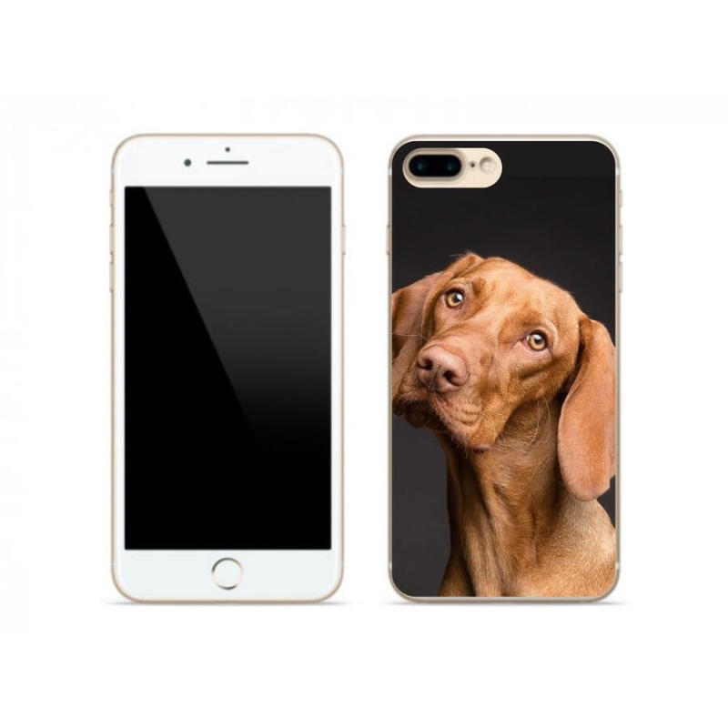Gelový obal mmCase na mobil iPhone 7 Plus - maďarský ohař