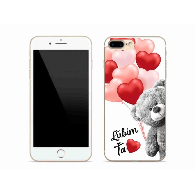 Gelový obal mmCase na mobil iPhone 7 Plus - ľúbim ťa sk