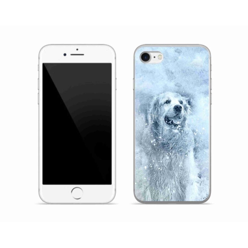 Gelový obal mmCase na mobil iPhone 7 - retrívr