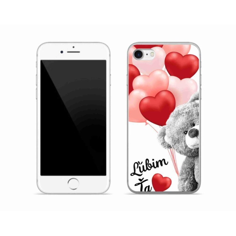 Gelový obal mmCase na mobil iPhone 7 - ľúbim ťa sk