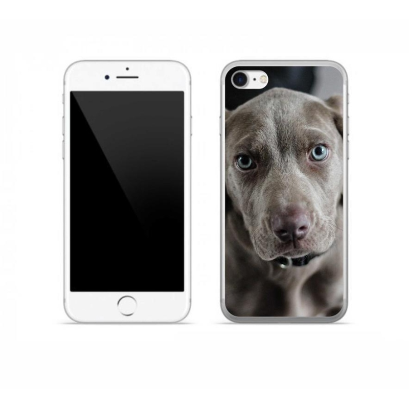 Gelový obal mmCase na mobil iPhone 7 - výmarský ohař