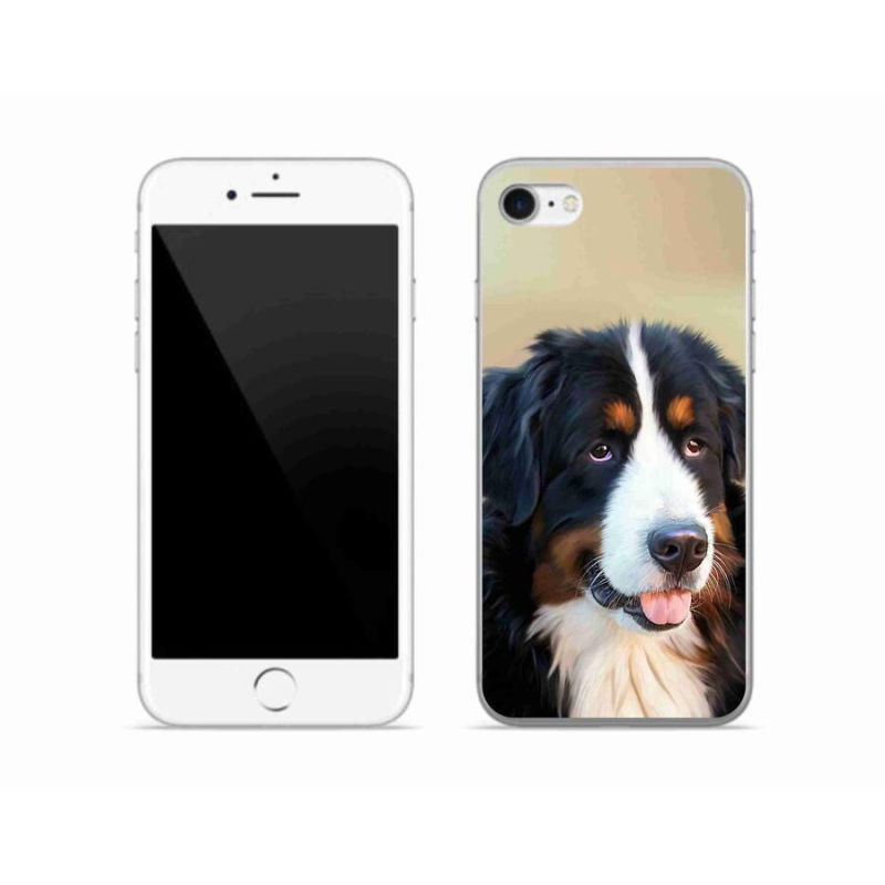 Gelový obal mmCase na mobil iPhone 8 - bernský salašnický pes