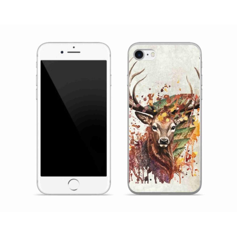 Gelový obal mmCase na mobil iPhone 8 - jelen 1