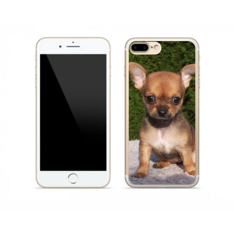 Gelový obal mmCase na mobil iPhone 8 Plus - čivava 3