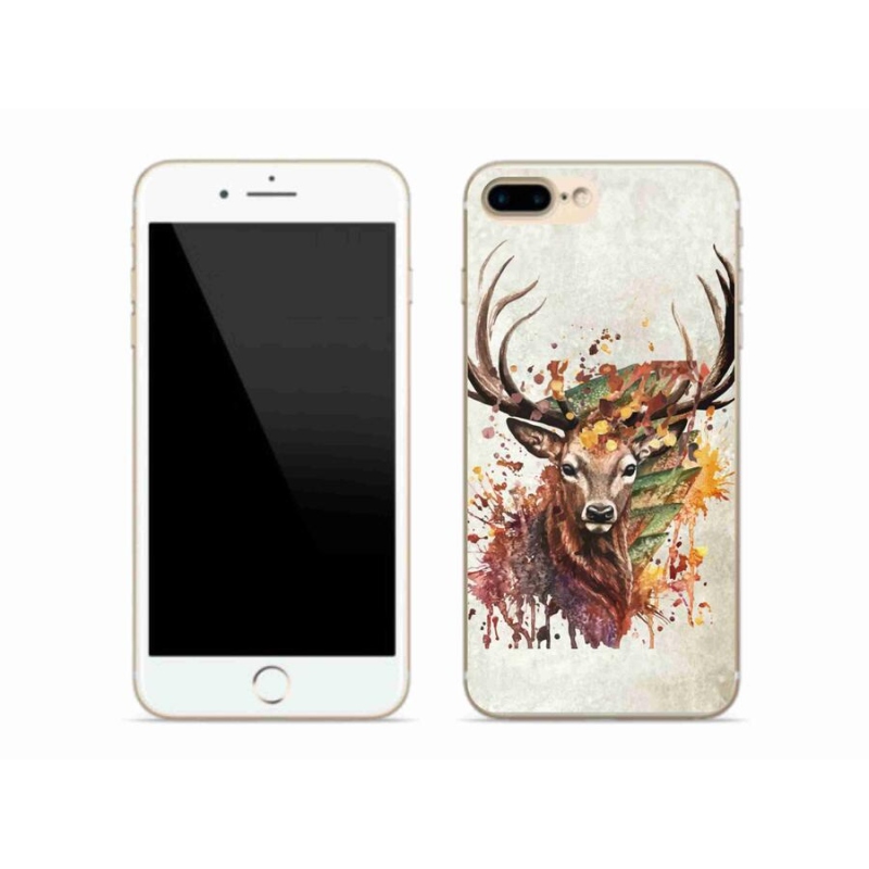 Gelový obal mmCase na mobil iPhone 8 Plus - jelen 1