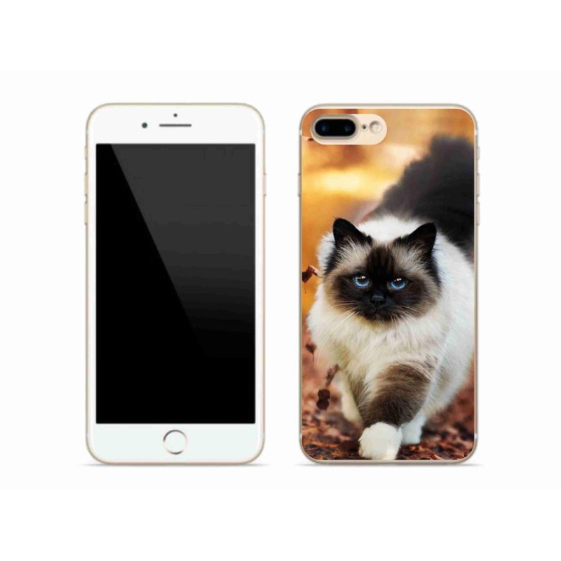 Gelový obal mmCase na mobil iPhone 8 Plus - kočka 1