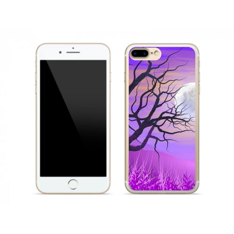 Gelový obal mmCase na mobil iPhone 8 Plus - kreslený opadaný strom