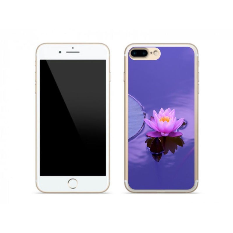 Gelový obal mmCase na mobil iPhone 8 Plus - květ na hladině