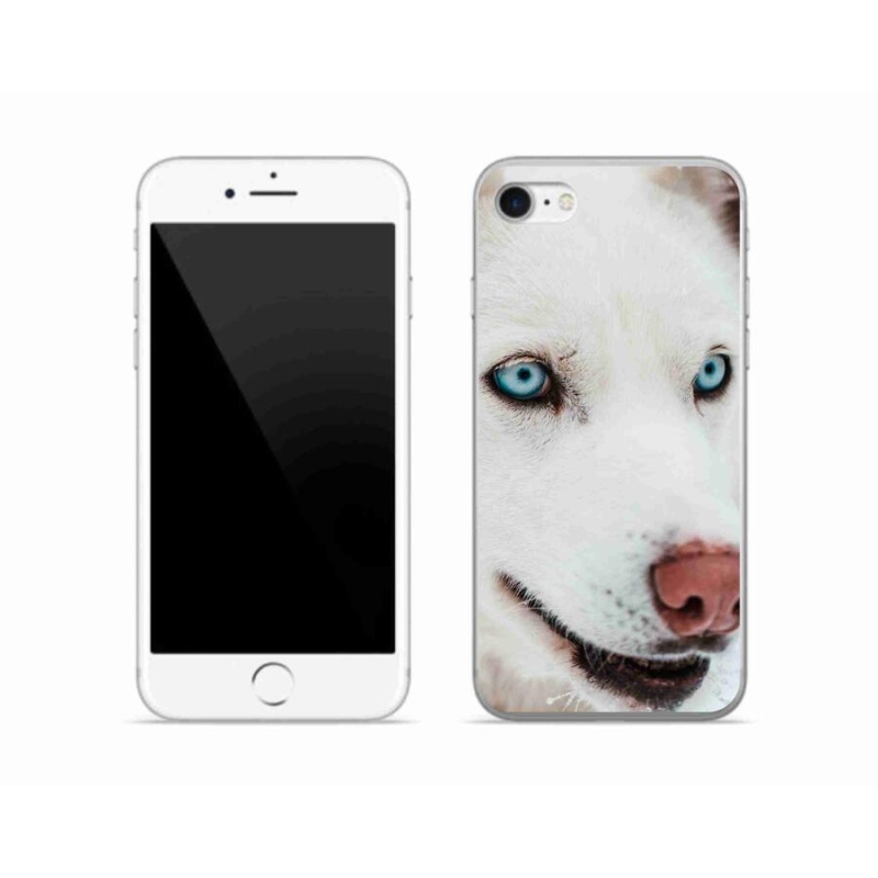 Gelový obal mmCase na mobil iPhone 8 - psí pohled