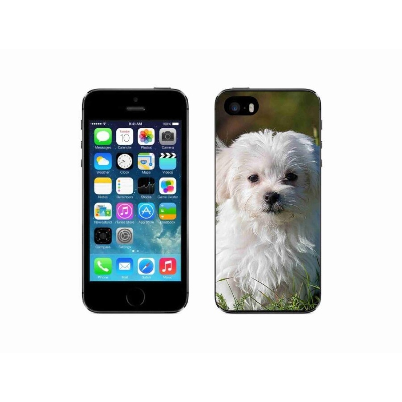Gelový obal mmCase na mobil iPhone SE (2016) - bišonek