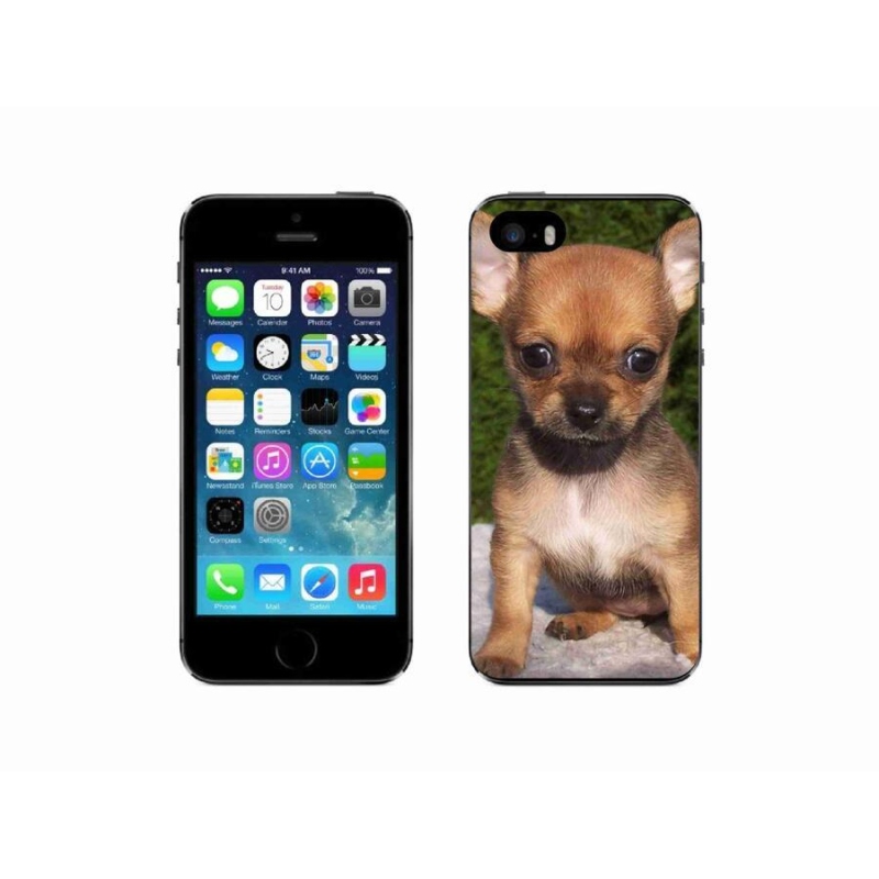 Gelový obal mmCase na mobil iPhone SE (2016) - čivava 3