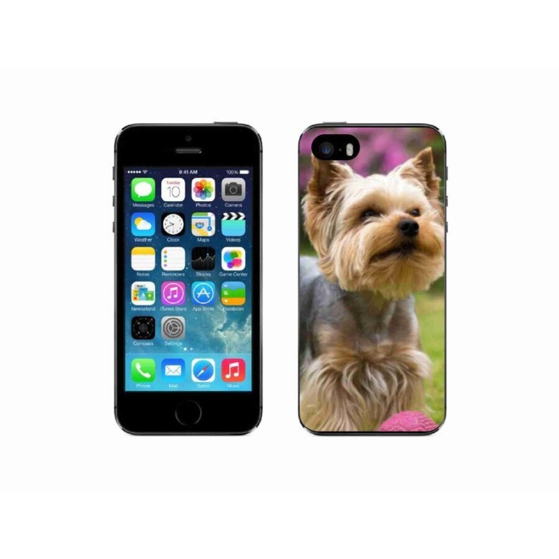 Gelový obal mmCase na mobil iPhone SE (2016) - jorkšír 4