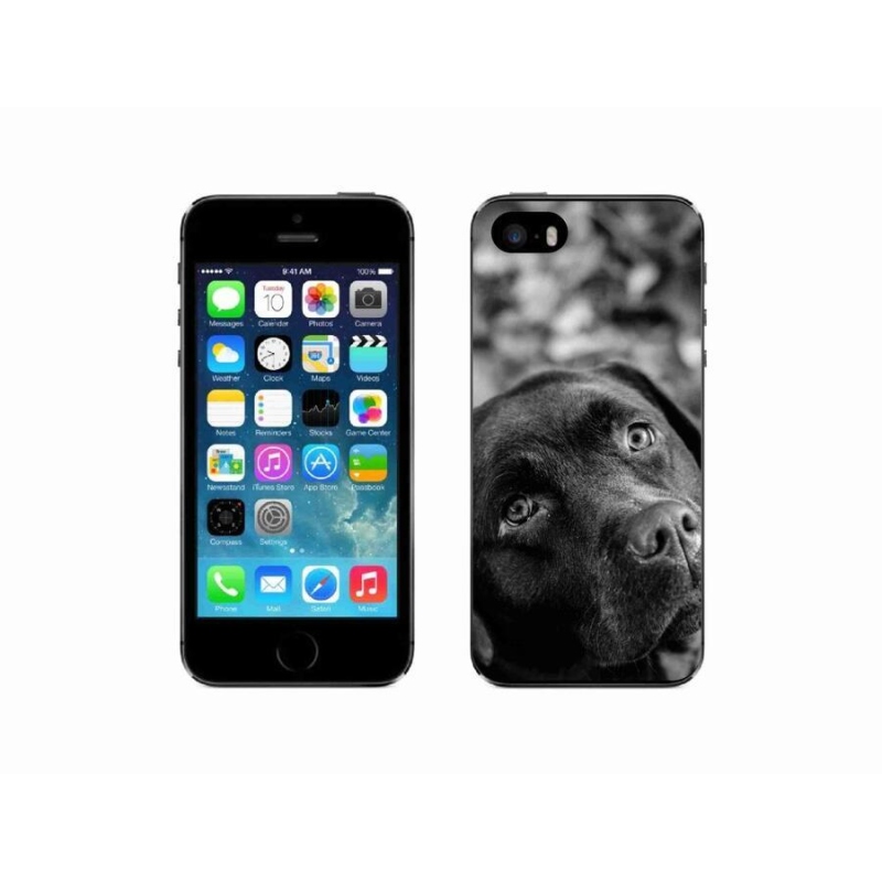 Gelový obal mmCase na mobil iPhone SE (2016) - labrador