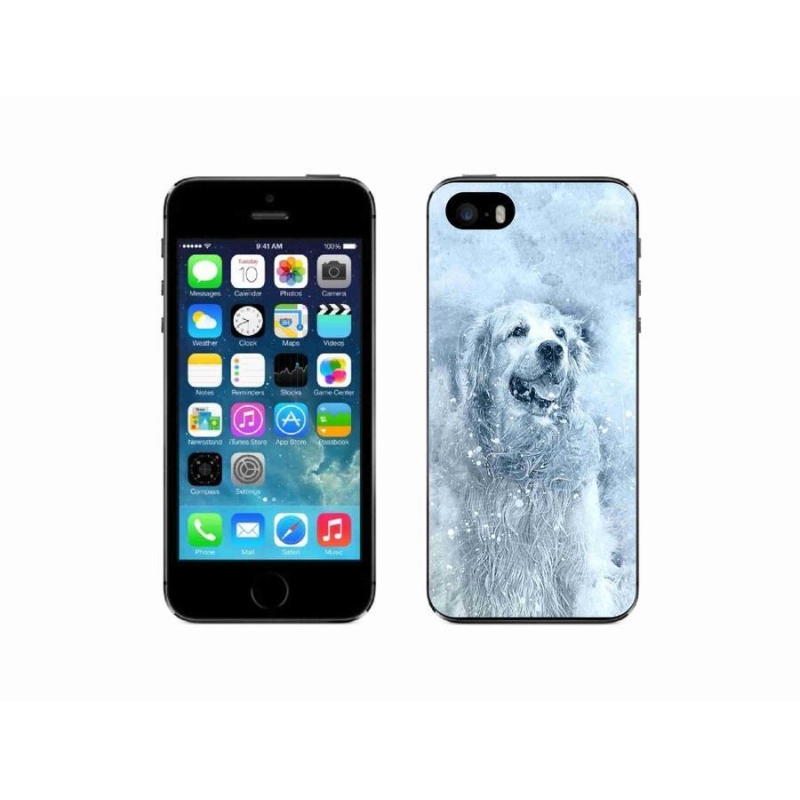 Gelový obal mmCase na mobil iPhone SE (2016) - retrívr