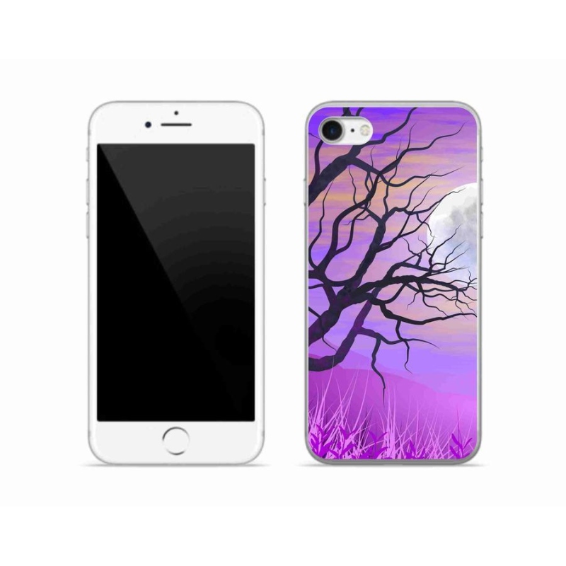Gelový obal mmCase na mobil iPhone SE (2020) - kreslený opadaný strom