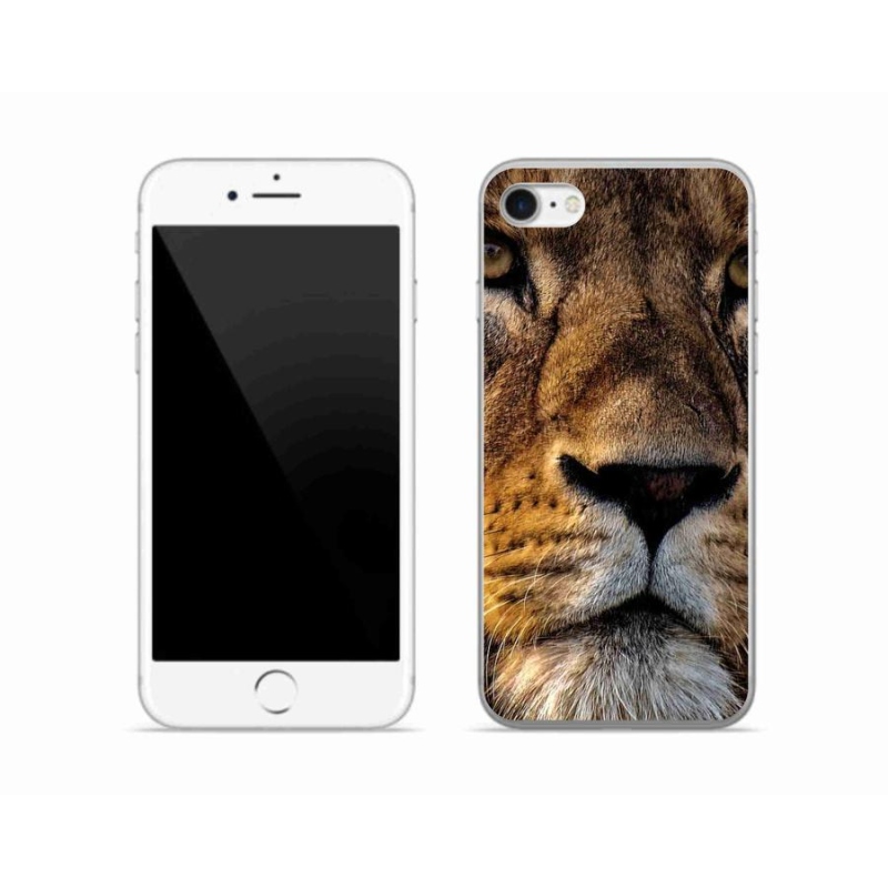Gelový obal mmCase na mobil iPhone SE (2020) - lev