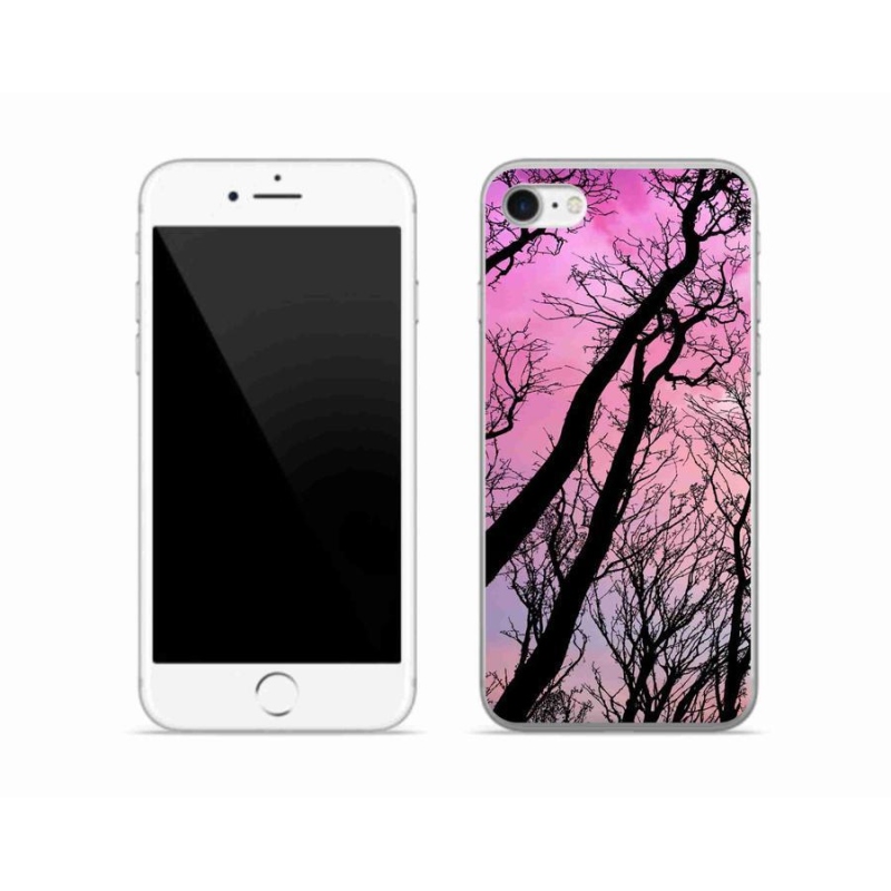 Gelový obal mmCase na mobil iPhone SE (2020) - opadané stromy