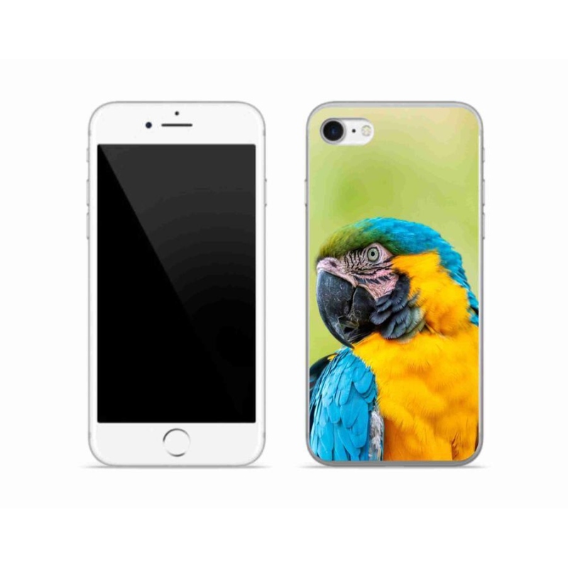 Gelový obal mmCase na mobil iPhone SE (2020) - papoušek ara 2