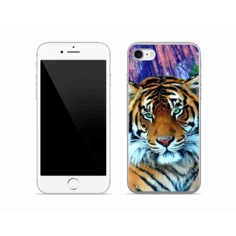 Gelový obal mmCase na mobil iPhone SE (2020) - tygr