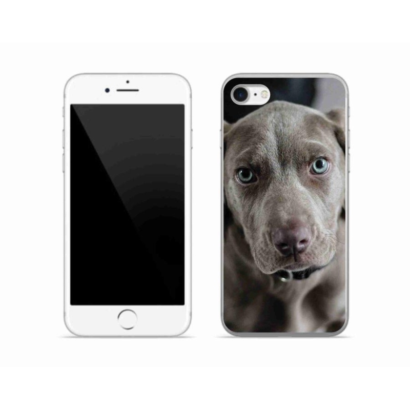 Gelový obal mmCase na mobil iPhone SE (2020) - výmarský ohař