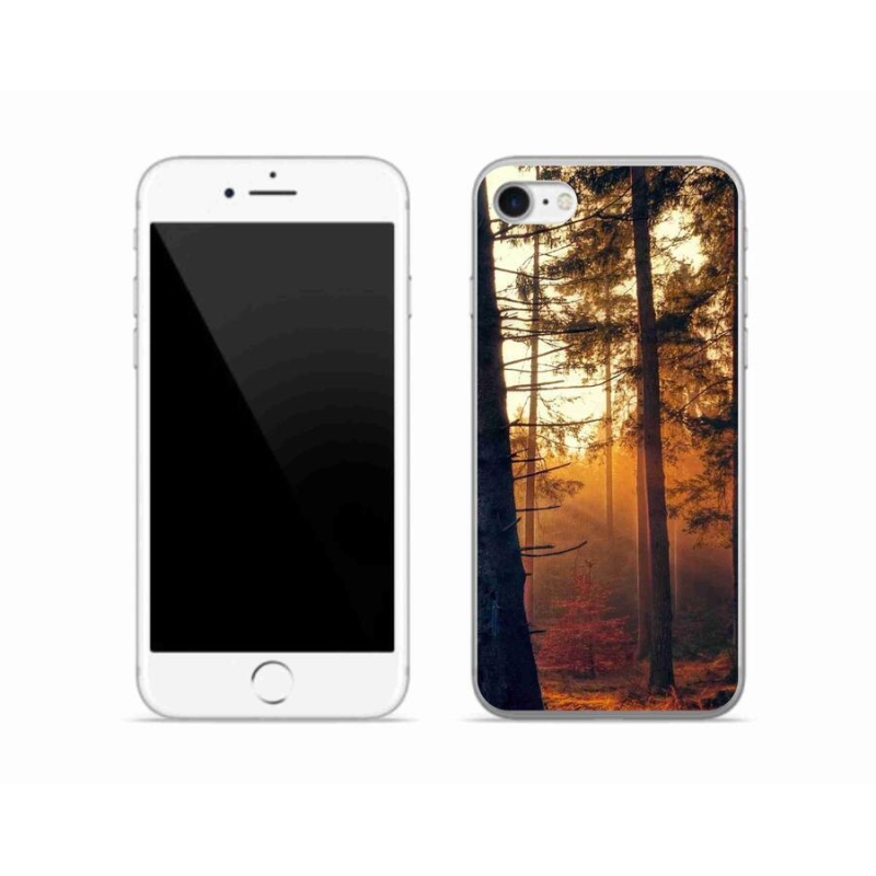 Gelový obal mmCase na mobil iPhone SE (2022) - les