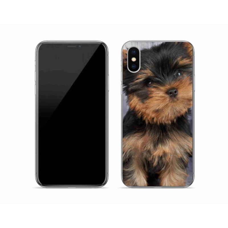 Gelový obal mmCase na mobil iPhone X - jorkšír 9