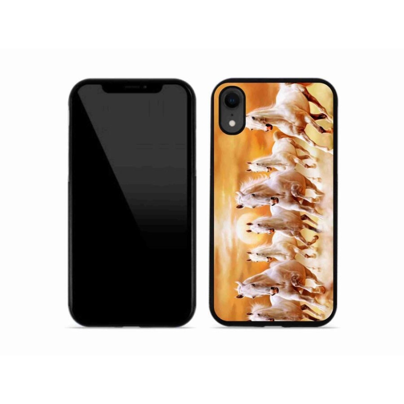 Gelový obal mmCase na mobil iPhone XR - koně 2