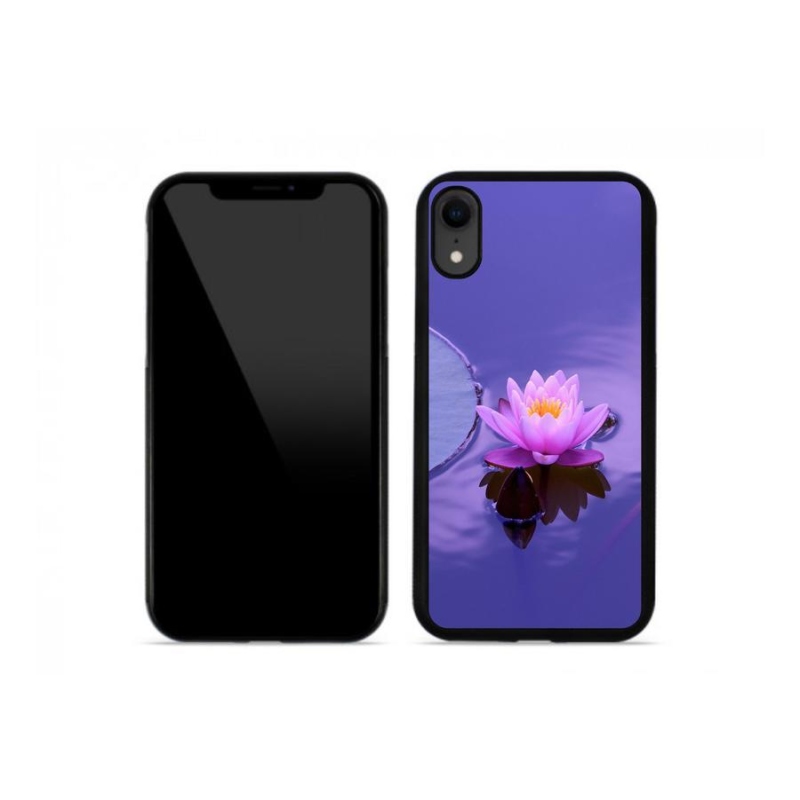 Gelový obal mmCase na mobil iPhone XR - květ na hladině