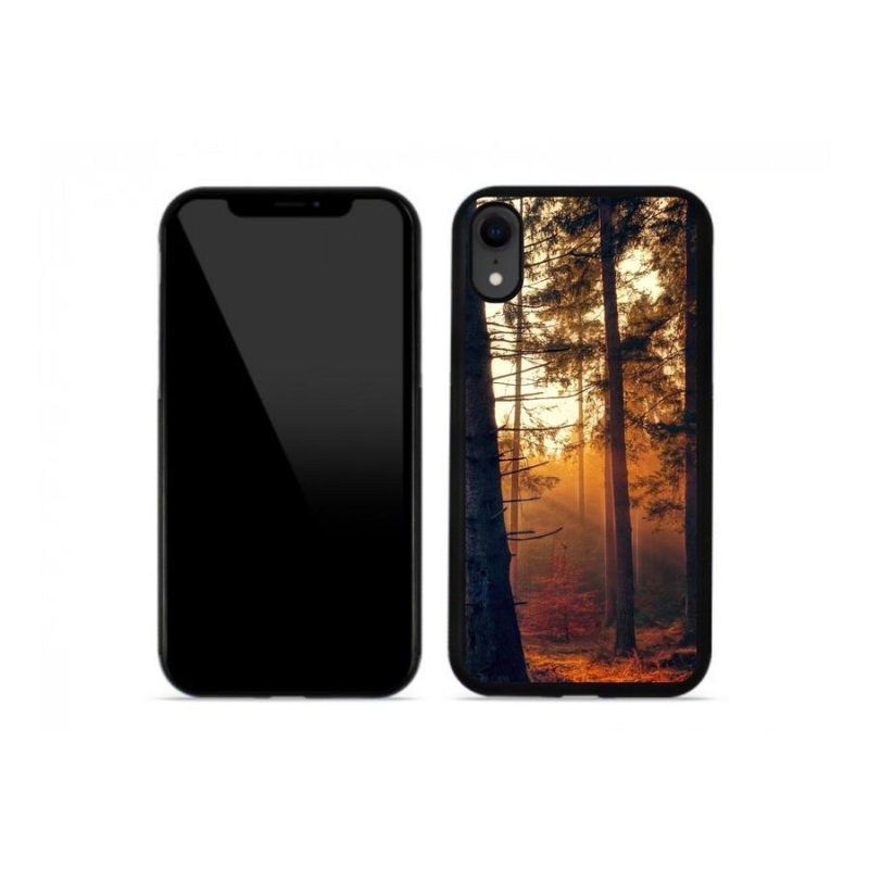 Gelový obal mmCase na mobil iPhone XR - les