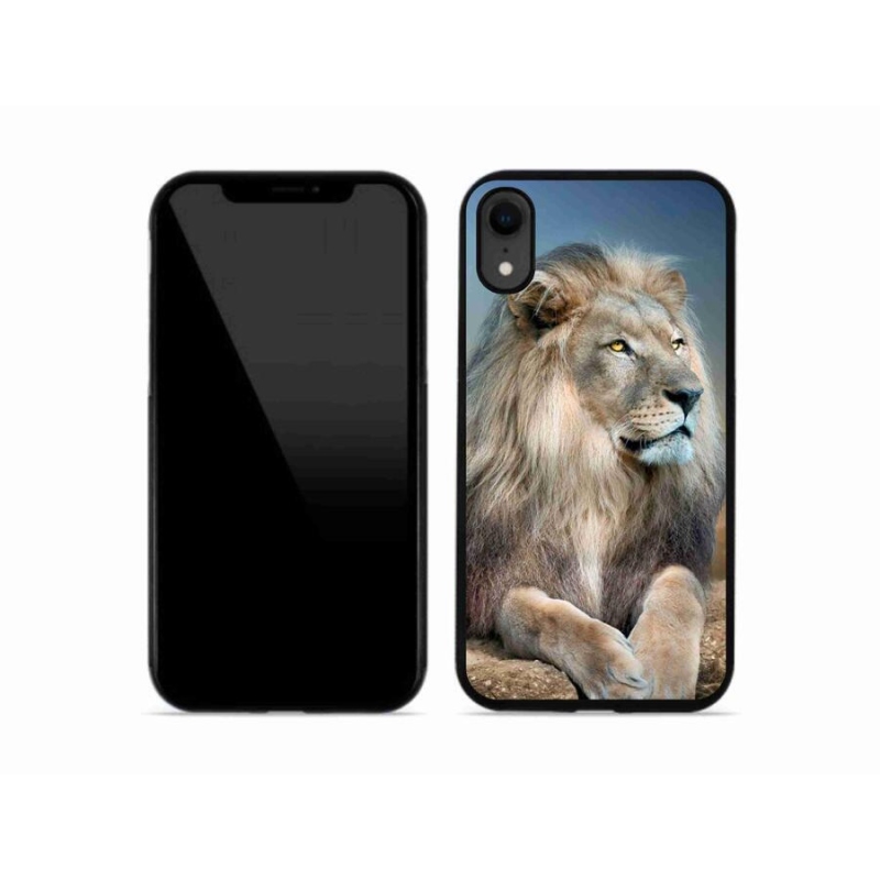 Gelový obal mmCase na mobil iPhone XR - lev 1