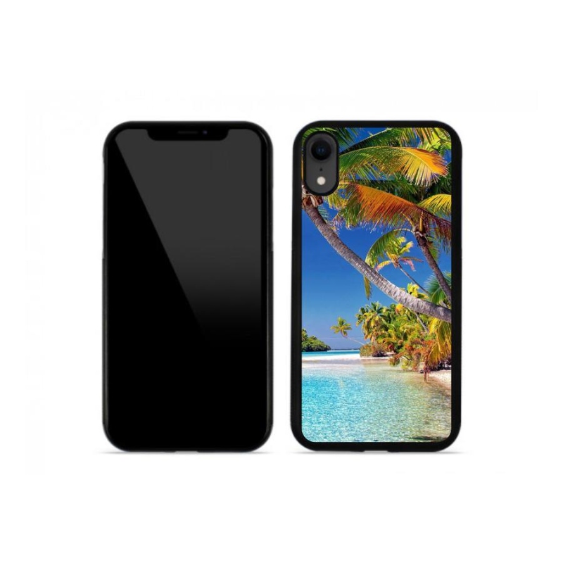 Gelový obal mmCase na mobil iPhone XR - mořská pláž