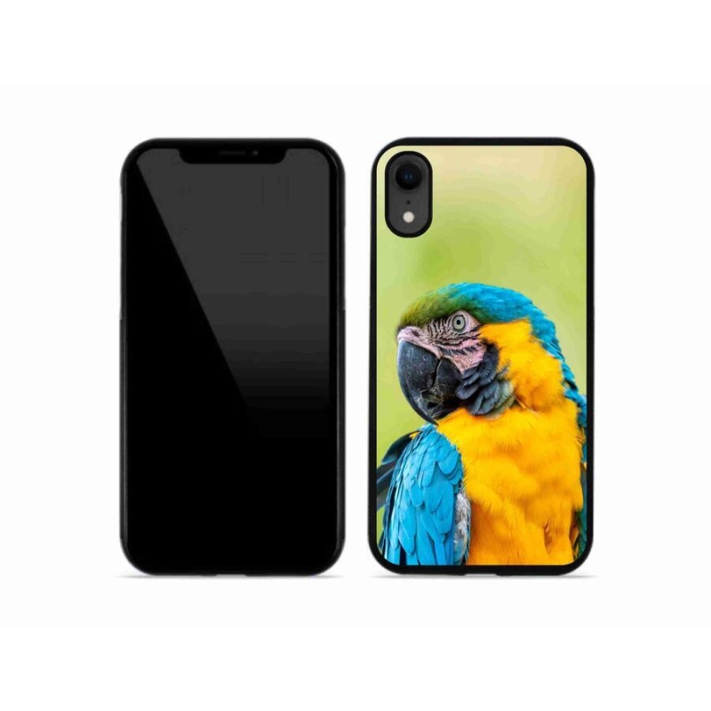 Gelový obal mmCase na mobil iPhone XR - papoušek ara 2