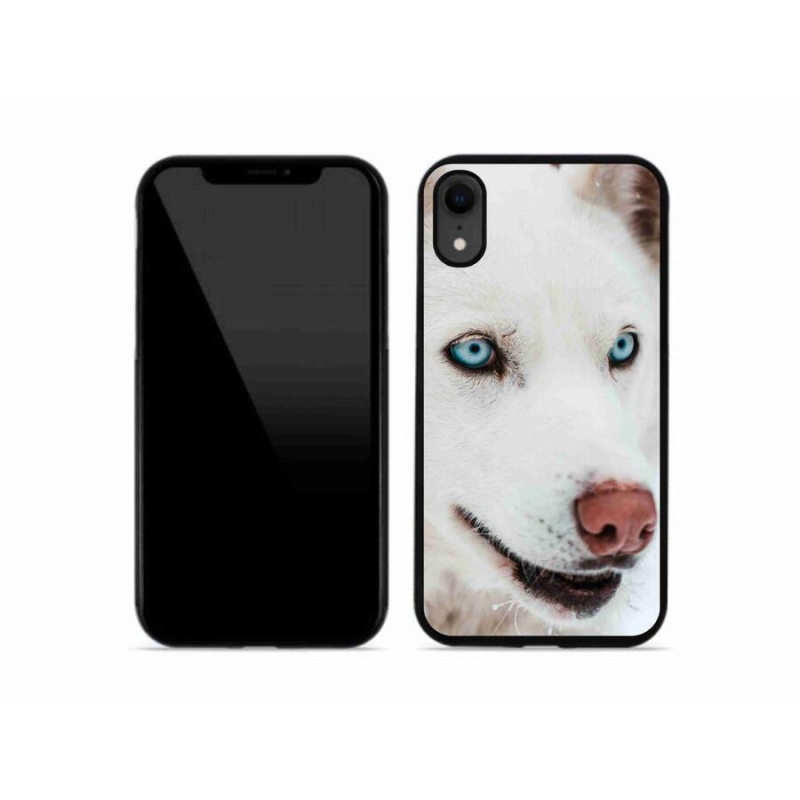 Gelový obal mmCase na mobil iPhone XR - psí pohled