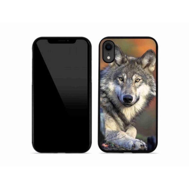 Gelový obal mmCase na mobil iPhone XR - vlk