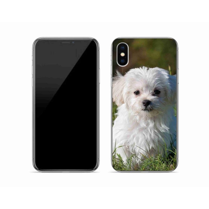 Gelový obal mmCase na mobil iPhone XS - bišonek