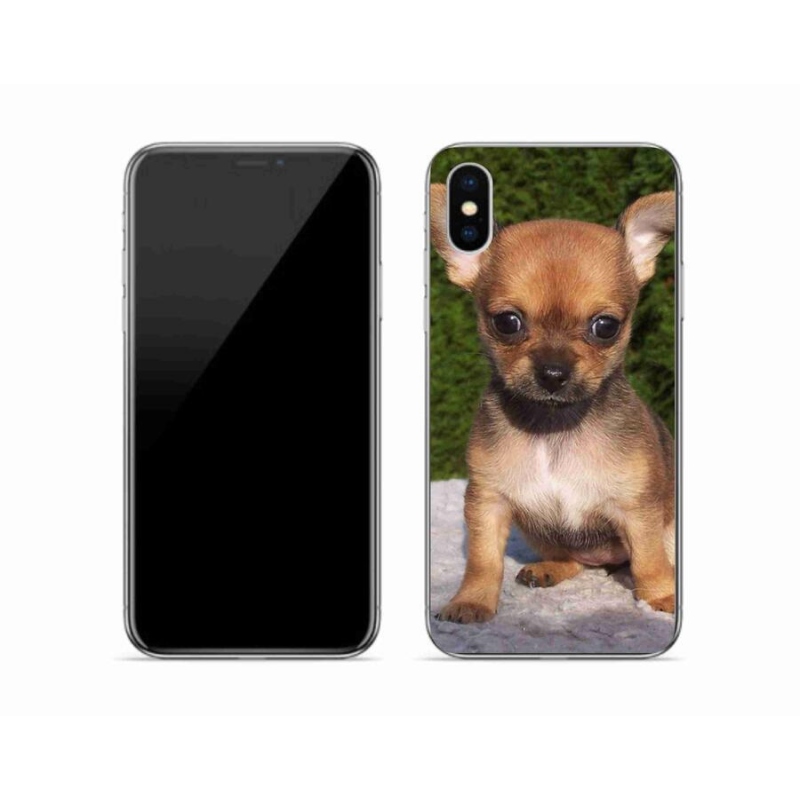 Gelový obal mmCase na mobil iPhone XS - čivava 3