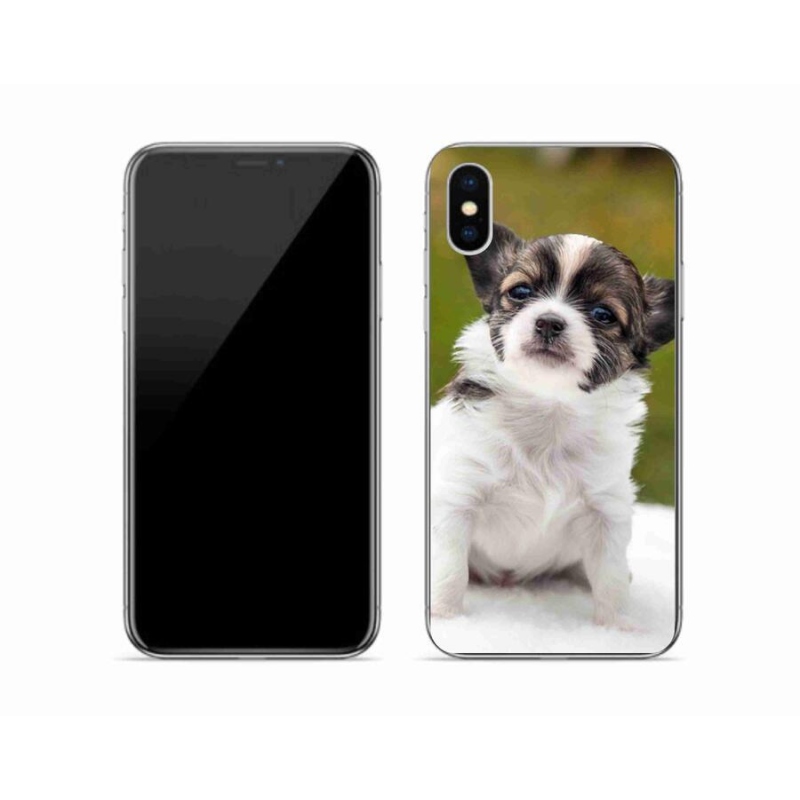 Gelový obal mmCase na mobil iPhone XS - čivava 4