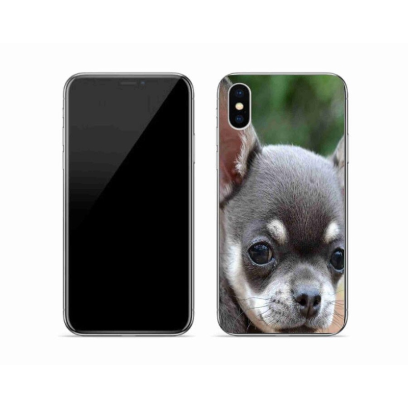 Gelový obal mmCase na mobil iPhone XS - čivava