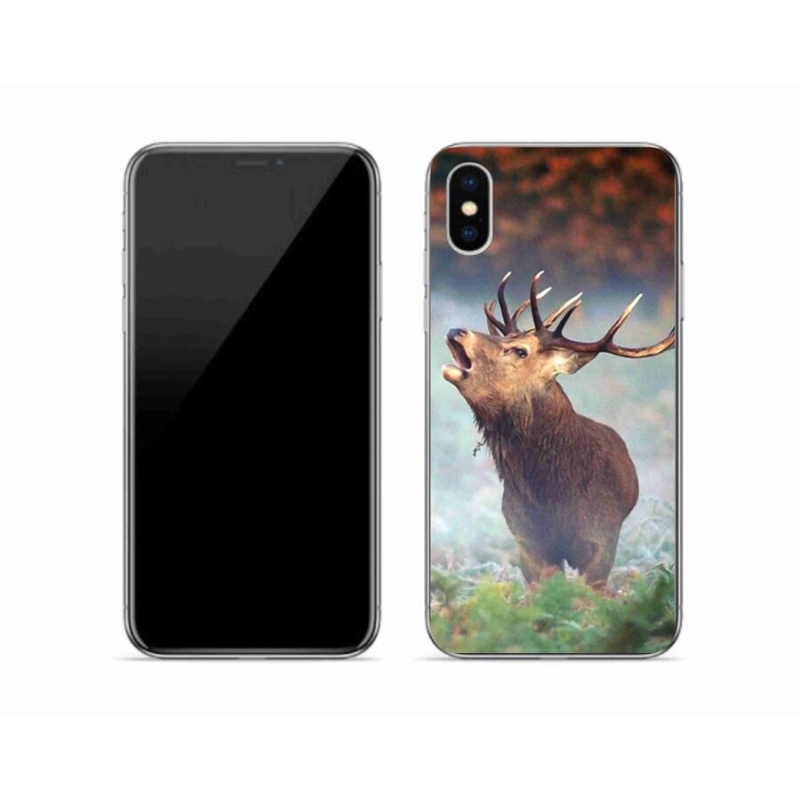 Gelový obal mmCase na mobil iPhone XS - jelen 2