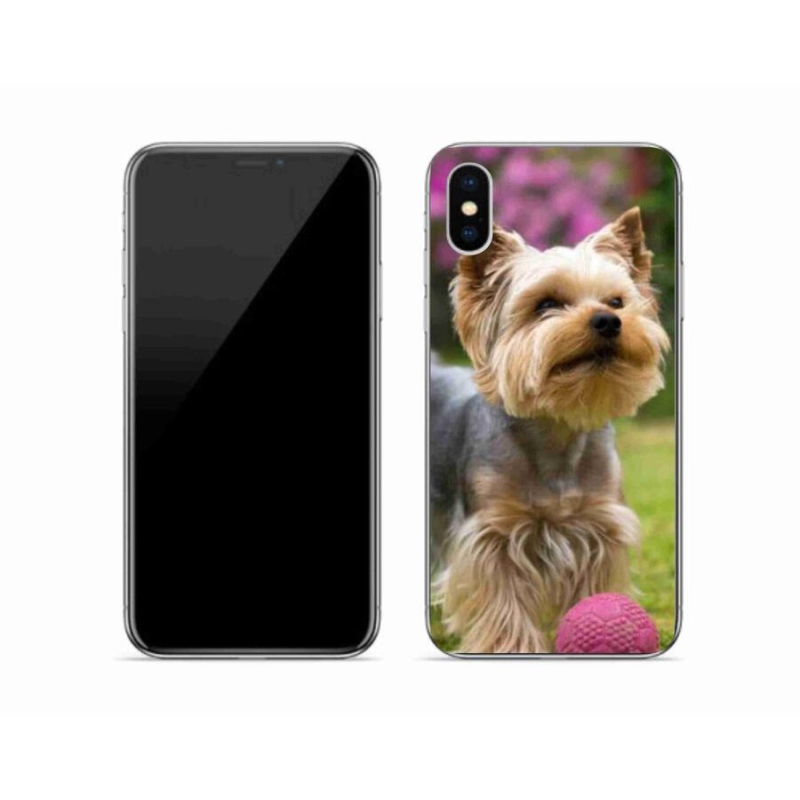 Gelový obal mmCase na mobil iPhone XS - jorkšír 4
