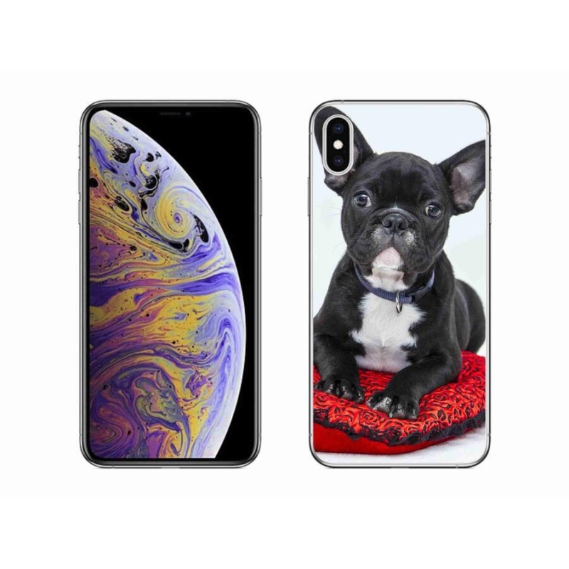 Gelový obal mmCase na mobil iPhone XS Max - buldok