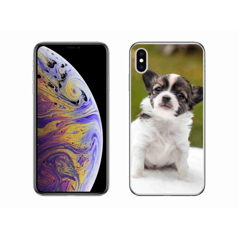 Gelový obal mmCase na mobil iPhone XS Max - čivava 4