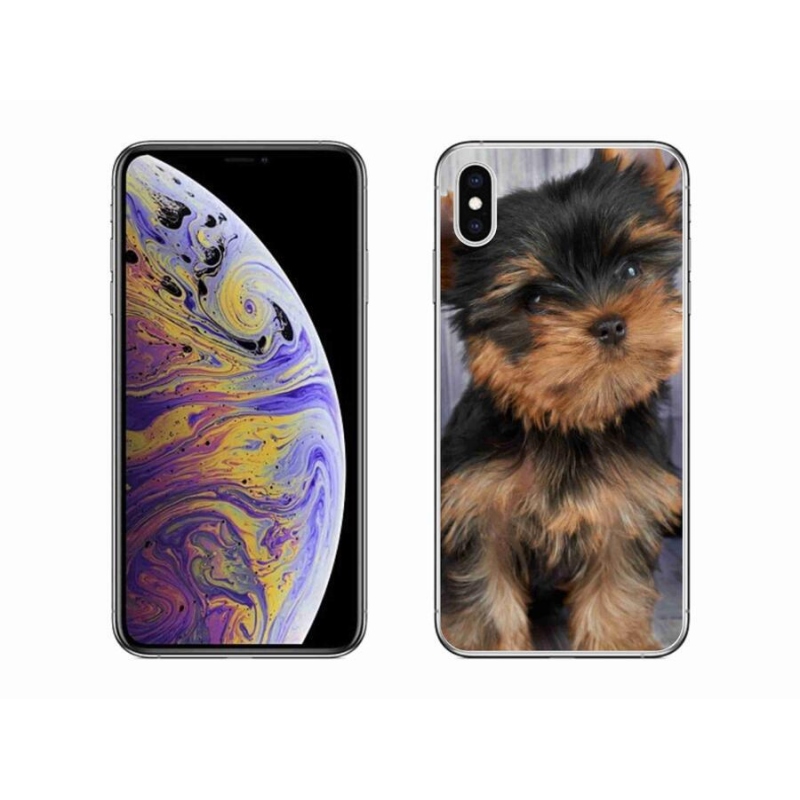 Gelový obal mmCase na mobil iPhone XS Max - jorkšír 9