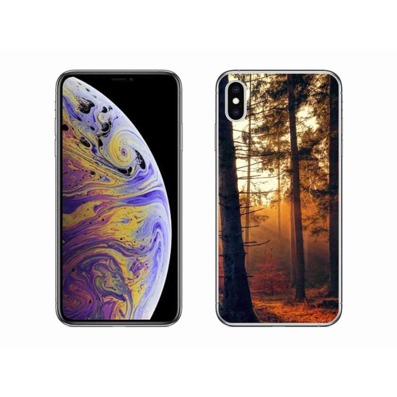 Gelový obal mmCase na mobil iPhone XS Max - les