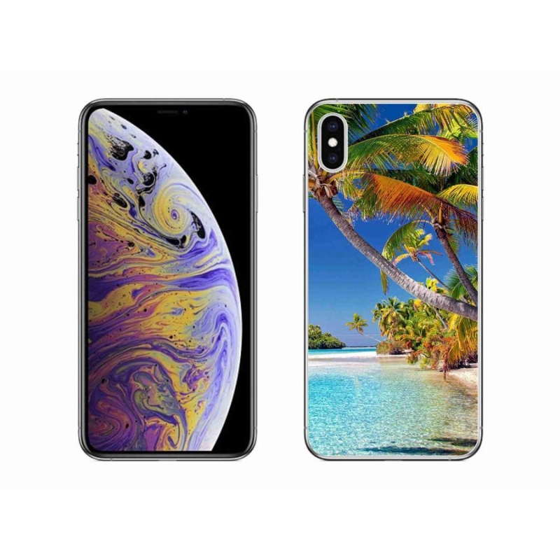 Gelový obal mmCase na mobil iPhone XS Max - mořská pláž