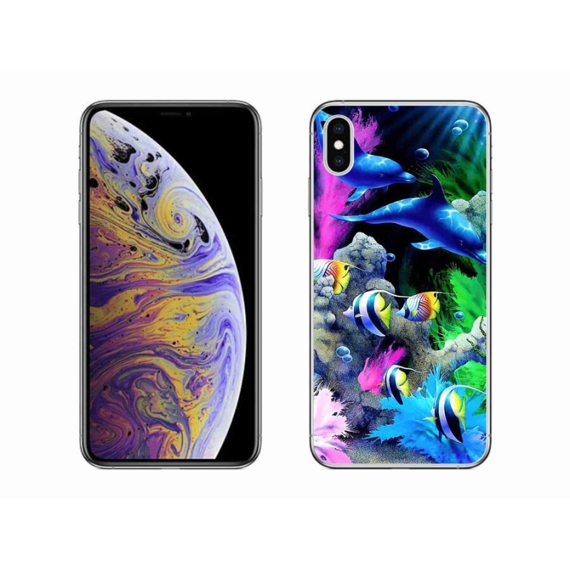 Gelový obal mmCase na mobil iPhone XS Max - mořský svět