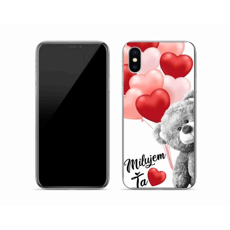 Gelový obal mmCase na mobil iPhone XS - milujem Ťa sk