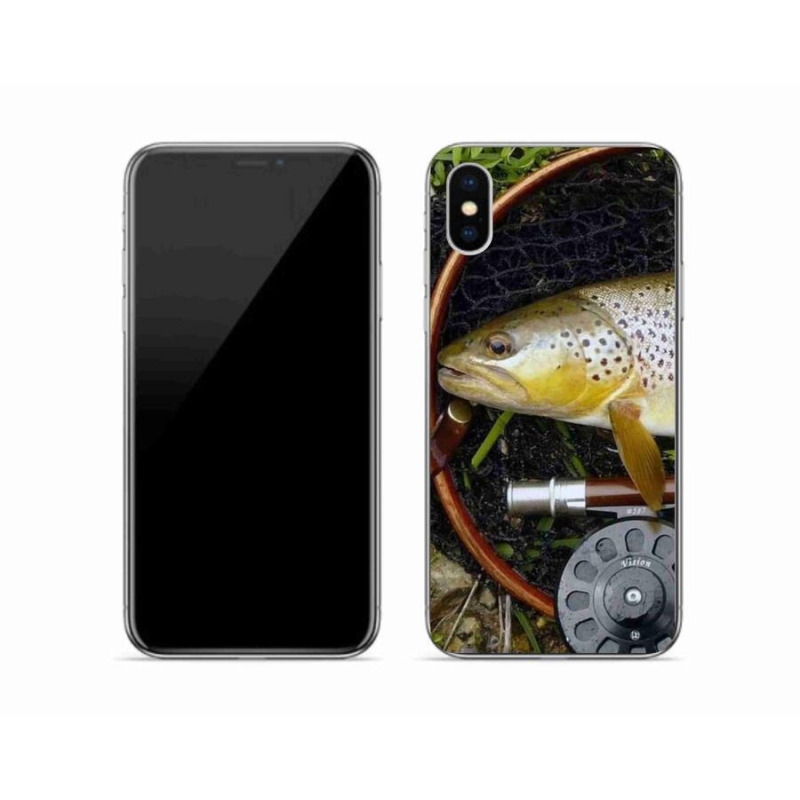 Gelový obal mmCase na mobil iPhone XS - pstruh 2